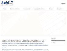 Tablet Screenshot of masarinvest.net